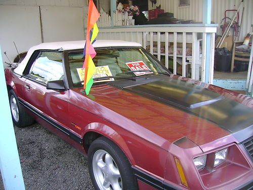 1984 ford mustang gt convertible 2-door 2.3l