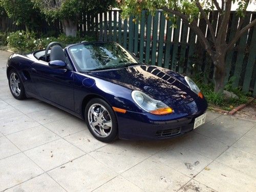 2002 porsche boxster, low mileage, convertible, blue, great condition