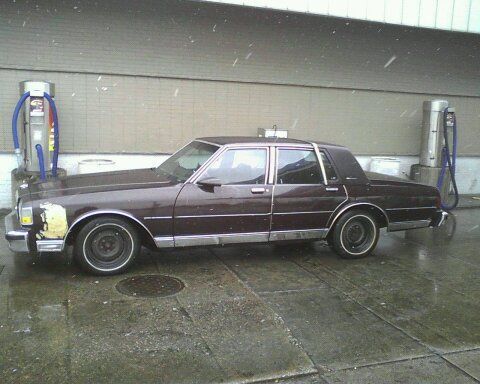 1989 chevrolet caprice classic brougham - 4 dr. burgundy