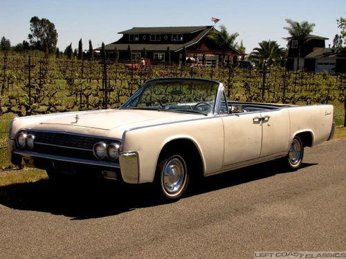 1962 lincoln continental convertible black plate original california car project