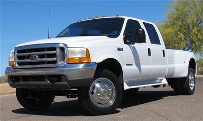 **no reserve**2000 ford f450 7.3l diesel crew xlt dually long bed az clean!!!!!!