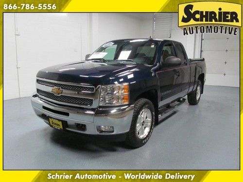 2012 chevy silverado lt z71 flex fuel 5.3l v8 blue tonneau cover 4x4 warranty