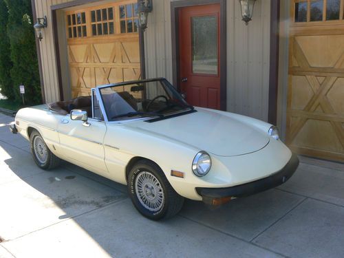 1981 spider veloce convertible - 3 owner ga car/dellorto carb conv/52,000 org mi