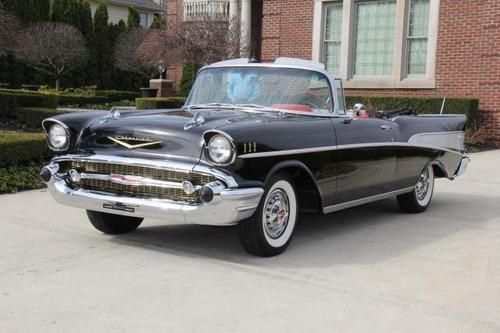 1957 chevy bel air convertible frame off perfect