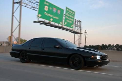 Murdered out 1994 caprice 383 stroker! impala ss clone! leather suede custom
