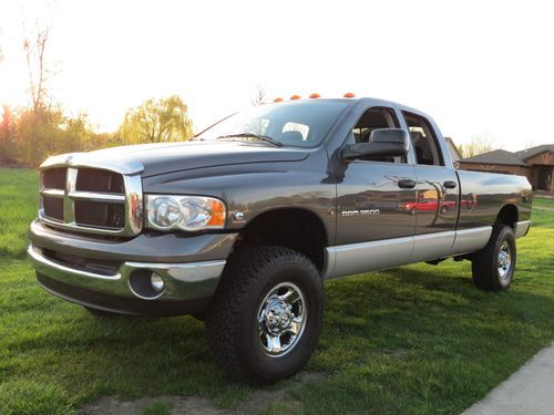 2004 dodge ram 3500 slt 5.9l h.o. diesel 4x4 rare srw 8 foot lonb bed no reserve