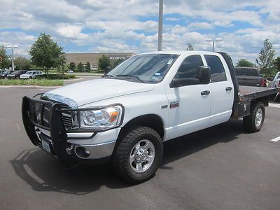 2009 dodge ram 2500 4wd flat bed dualie 86k mi grille guard no reserve