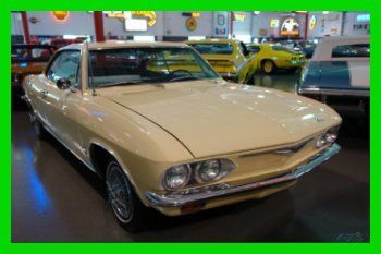 1965 corvair monza 2 door hard top~yellow~auto~factory air~rust free~67k miles!