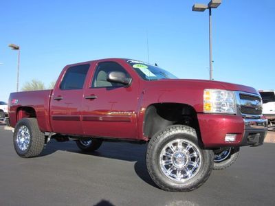 2008 chevrolet silverado 1500 crew cab lt 4x4 custom lifted truck-super clean!!