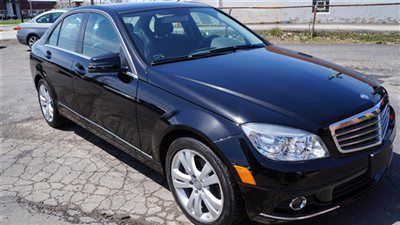 2010 mercedes c300 4matic black only 24k miles xm radio sunroof awd warranty