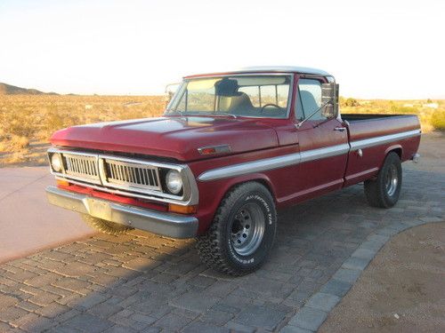 1970 1971 1972 ford ranger camper special  f250 truck 4 speed &amp; rebuilt 360ci.