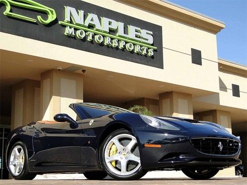 2010 ferrari california blu possi with natural, daytona seats, shields