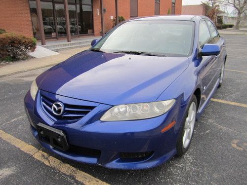 2004 mazda 6 s blue sport package automatic with warranty!