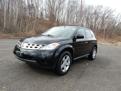 2005 nissan murano s suv / no reserve /  3.5l / black / mint condition / carfax