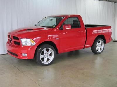 2wd reg cab 5.7l cd  red auto hemi clean needs home cloth short box