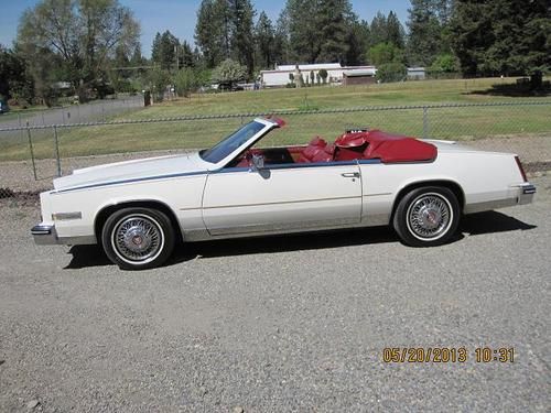 1984 cadillac eldorado biarritz convertible! only 33,101 actual miles! pristine!