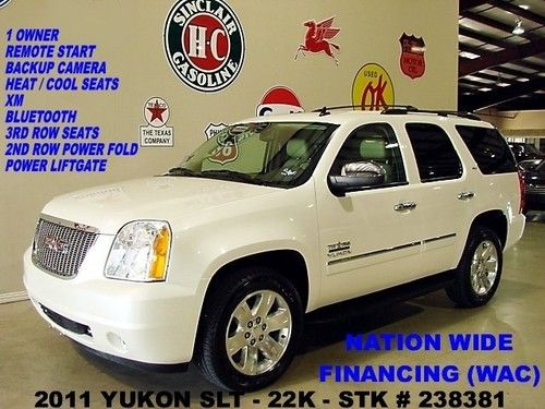 11 yukon slt tx edition,back-up cam,htd/cool lth,bose,polish 20's,22k,we finance