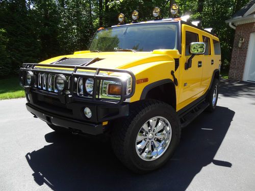 2004 hummer h2 - only 12k miles - custom wheels, lights, exhaust, excellent!