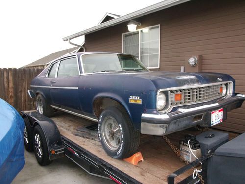 1974 chevy nova custom hatchback, 350 turbo-rare floor shift, air condition