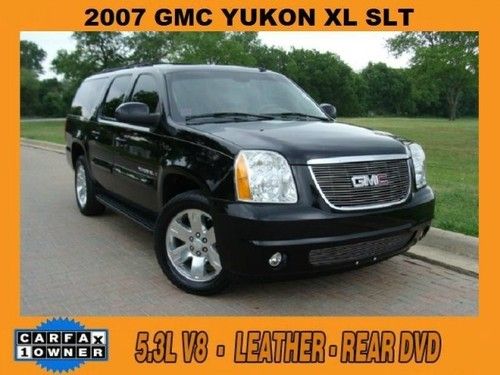 2007 gmc yukon xl slt fully loaded leather heated seats, sunroof, dvd, carfax