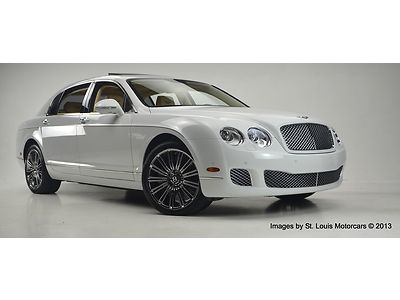2012 Bentley Continental Flying Spur Speed Arctica Magnolia Saddle 2994 Miles!, US $179,900.00, image 2