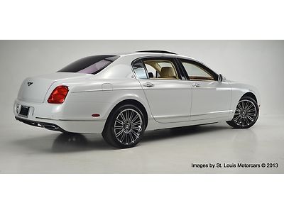 2012 Bentley Continental Flying Spur Speed Arctica Magnolia Saddle 2994 Miles!, US $179,900.00, image 3
