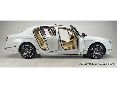 2012 Bentley Continental Flying Spur Speed Arctica Magnolia Saddle 2994 Miles!, US $179,900.00, image 5