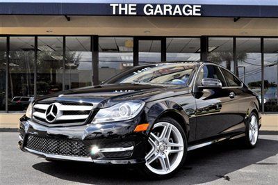 012 mercedes-benz c250 coupe p-1 pkg,navi,18" amg twin 5-spoke wheels,blk/blk!!