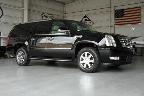 Esv awd-blk/tan-navi-rear cam-sunroof-dual rear dvd-3rd row-1owner-clean!