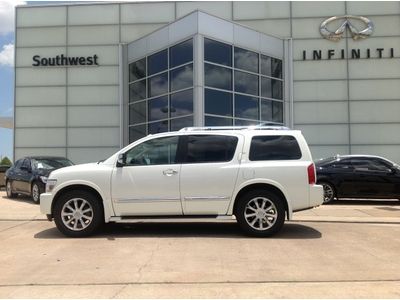 2008 qx56 rwd navigation center bucket seating