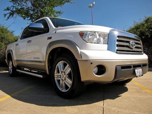 2007 toyota tundra crewmax limited lucchese edition, leather and ostrich, navi