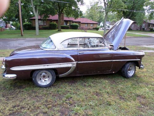 1953 chevrolet 2 door hardtop  barn find fix up hot rod