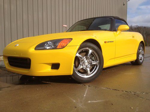 2001 honda s2000 45k low miles! spa yellow ap1 9k redline wholesale must see!!!!