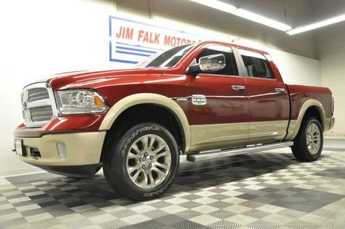 13 laramie longhorn 4x4 4wd quad truck navigation sunroof heated cooled leather