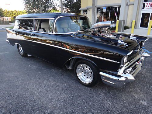 1957 chevrolet sedan delivery pro street rod frame off restoration low reserve