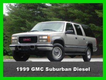 1999 gmc suburban 2500 slt 4x4 4 door suv 6.5l duramax diesel leather 3rd row