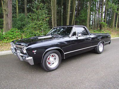 1967 chevrolet el camino, vintage air ac air conditioning, black beauty!