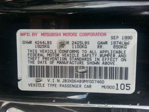 1991 Dodge Stealth R/T  *66, XXX original Miles*, US $7,000.00, image 10