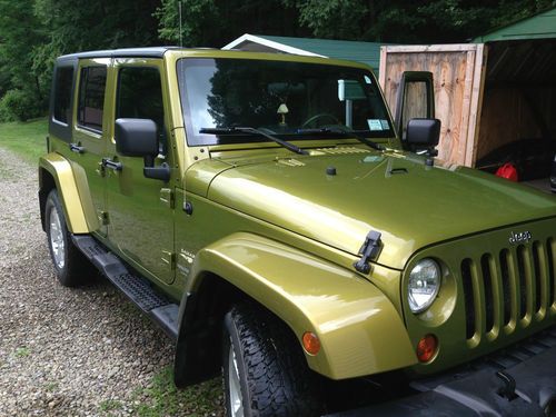 2007 jeep wrangler unlimited sahara sport utility 4-door 3.8l