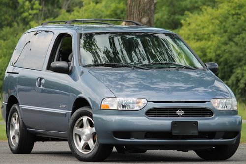 2000 nissan quest se 3.3l v6 7-pass loaded tv one owner clean carfax only 26k!