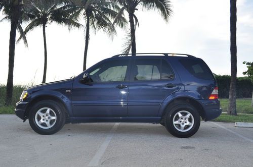 2001 mercedes benz ml320,blue/tan,non-smoker,clean suv,new tires,books