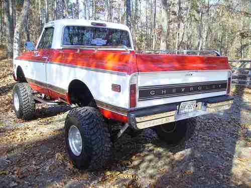 1971 Chevy Custom C-10 4X4 New 350 Engine And New 350 Tranny New Tires Runs Good, image 2