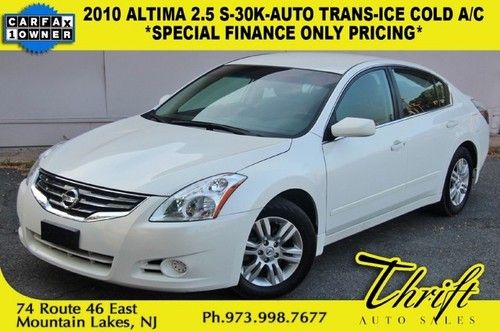 10 altima 2.5 s 30k auto trans cruise control ice cold a/c finance only pricing