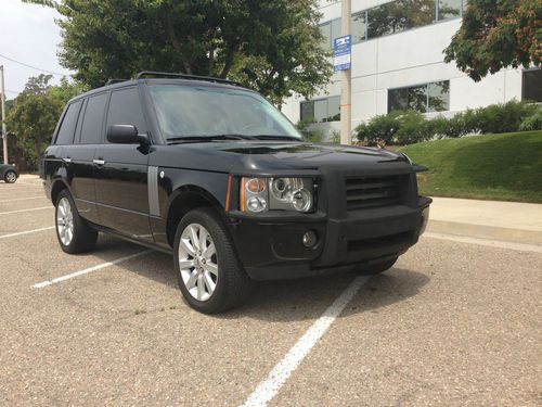 2004 black rover range rover hse with 2010 body upgrade