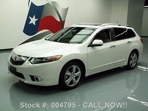 2012 acura tsx wagon heated leather sunroof xenons 6k! texas direct auto