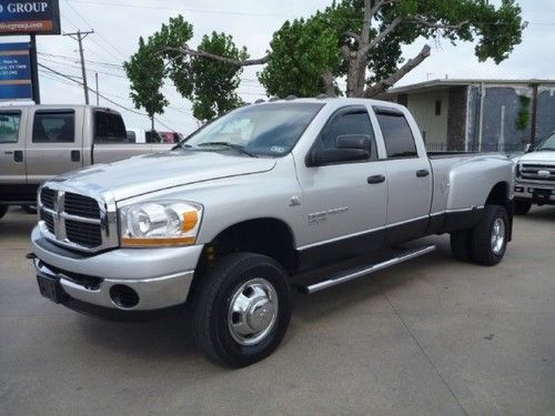 2006 dodge ram 3500 6spd manual quad cab 5.9 diesel 4x4 slt we finance dually