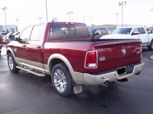 2013 ram 1500 laramie longhorn 4x4 4wd crew cab only 500 miles dk cherry loaded