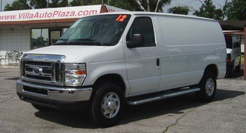 2012 ford e-250 xlt sd cargo work van like new! only 4k miles