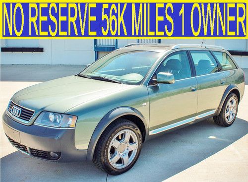 No reserve 56k miles 1 owner biturbo quattro leather awd avant 02 03 04 a4 a6 a8