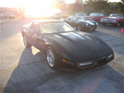 1996 corvette coupe lt 1 automatic a/c removeable top p/s p/b blk /gray leather